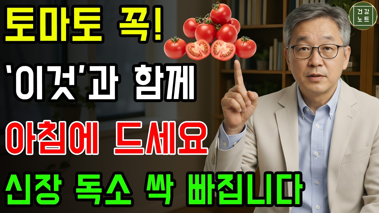 토마토를 이렇게 드세요! 염증과 독소를 제거하고 신장 세포를 보호하며 암과 싸우는 방법｜신장 건강｜노년의 건강