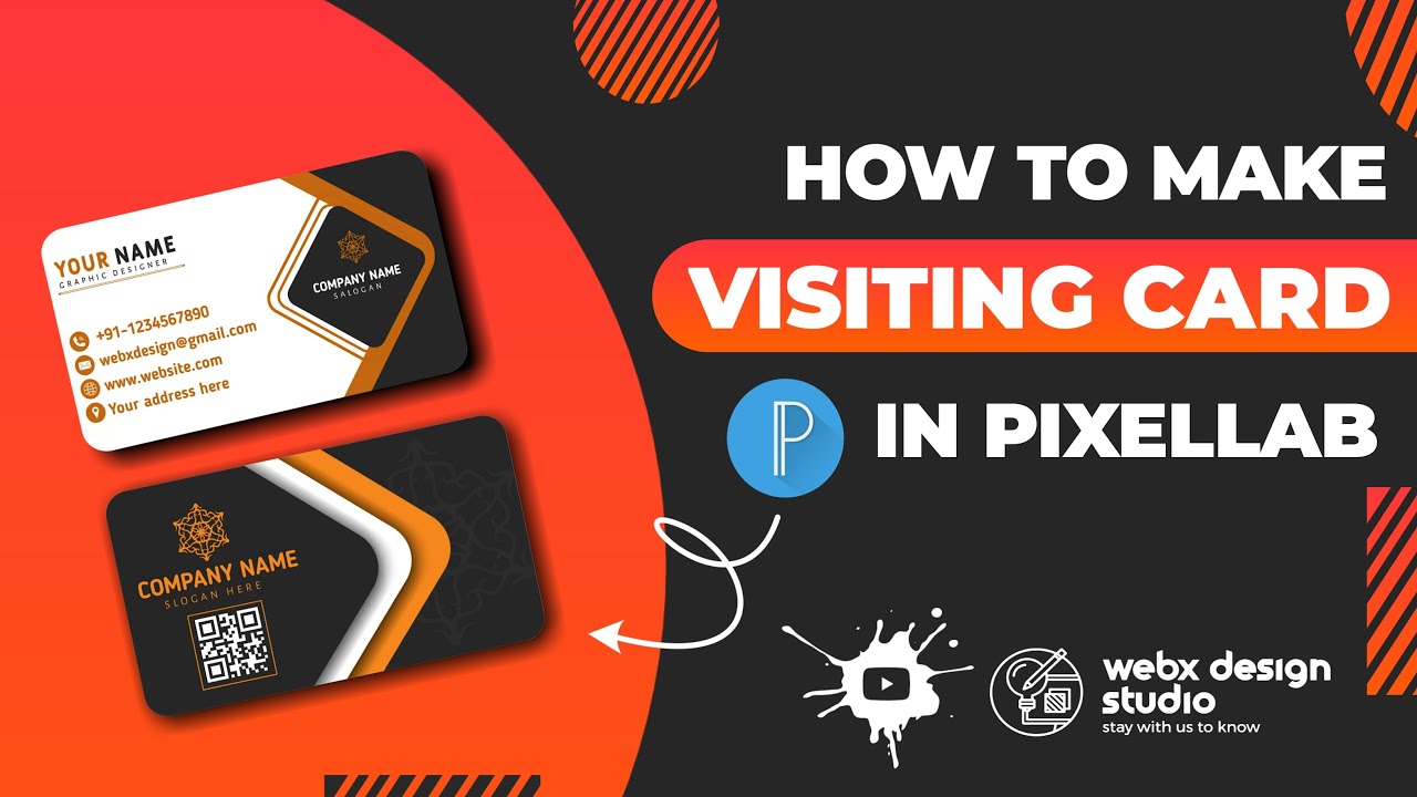 Business card design  | Business card design | Visiting card design in pixellab