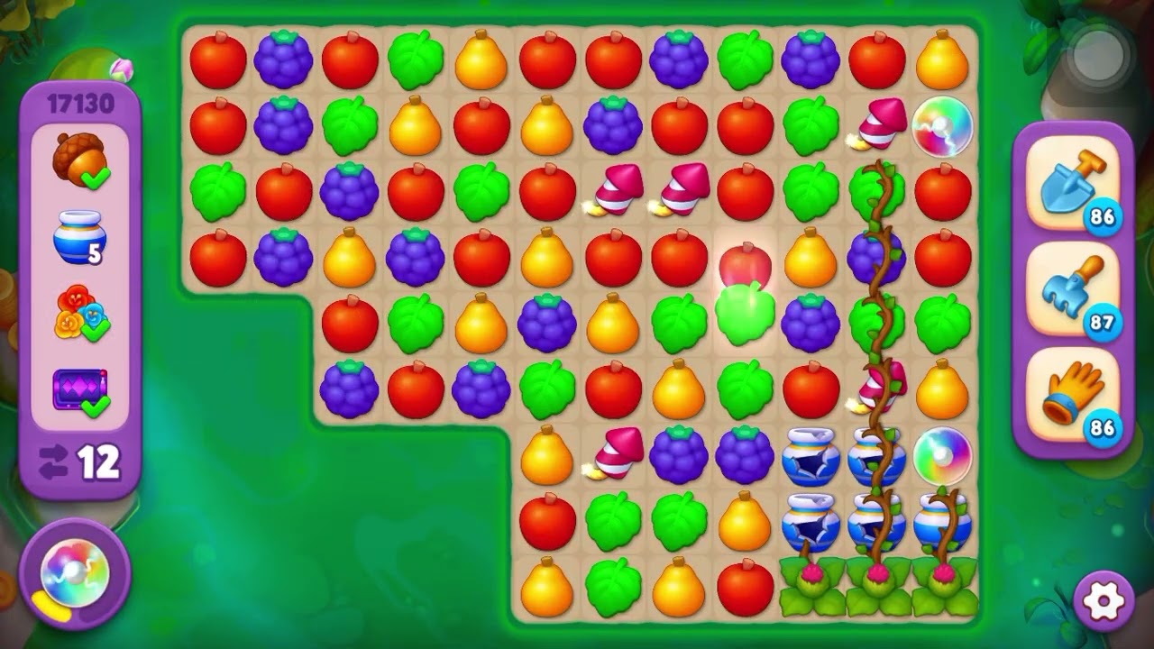 Gardenscapes Level 17130 (Super Hard Level)