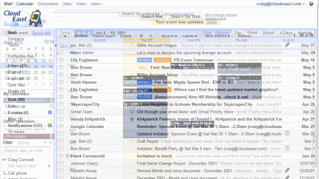 Create Events in Google Calendar