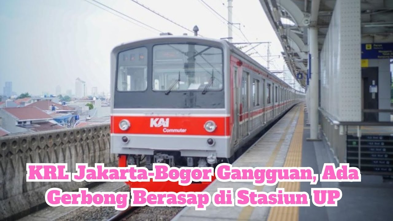 KRL Jakarta-Bogor Gangguan, Ada Gerbong Berasap di Stasiun UP