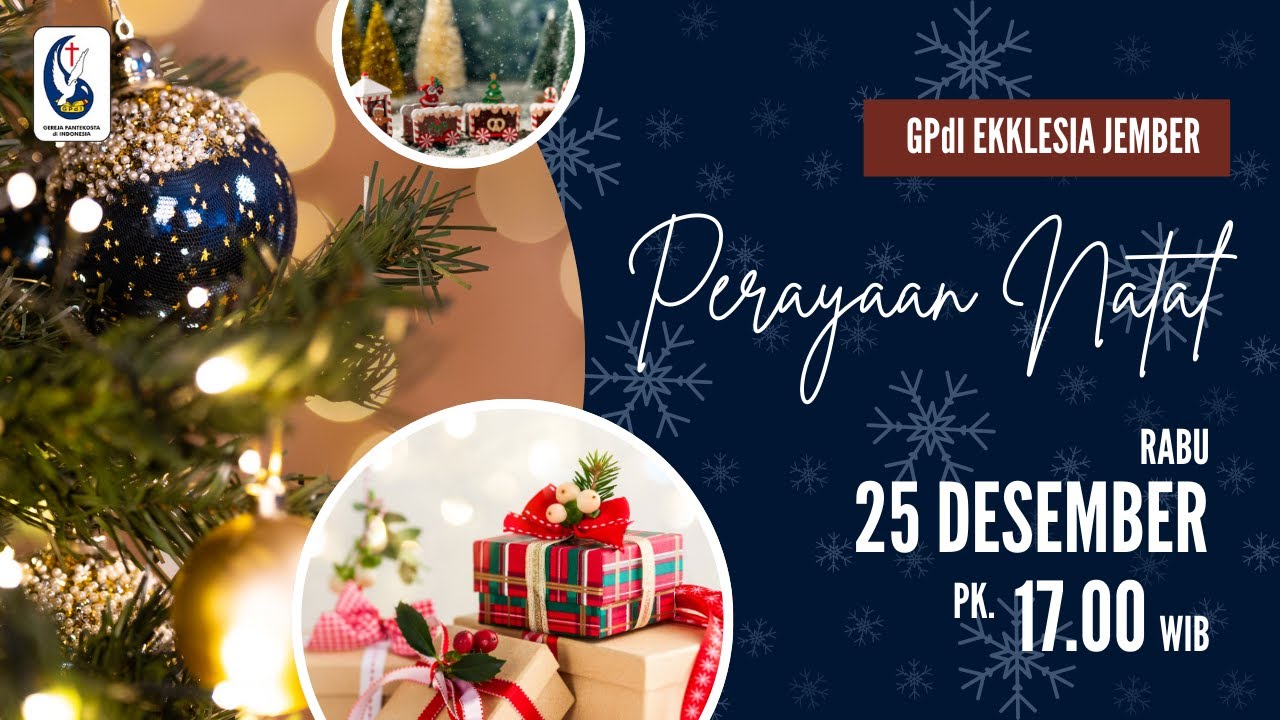 LIVE Perayaan Natal GPdI Ekklesia Jember 25 Desember 2024