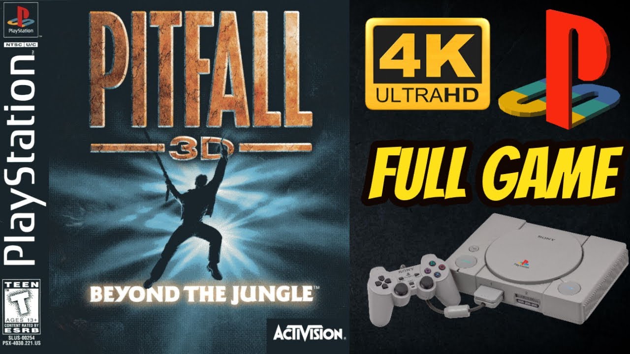 Pitfall 3D: Beyond the Jungle | PS1 | 4K60ᶠᵖˢ UHD🔴| Longplay Walkthrough Playthrough Full Movie Game