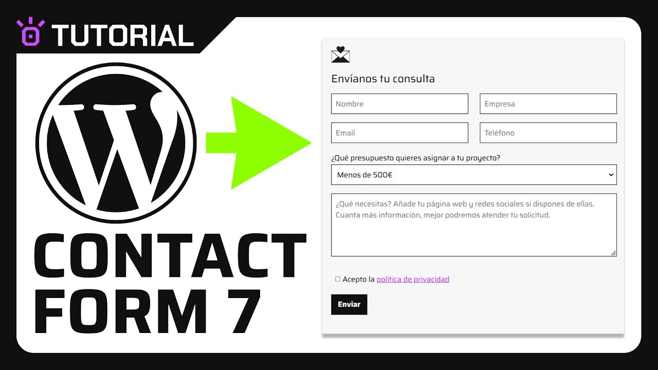 Tutorial Contact Form 7