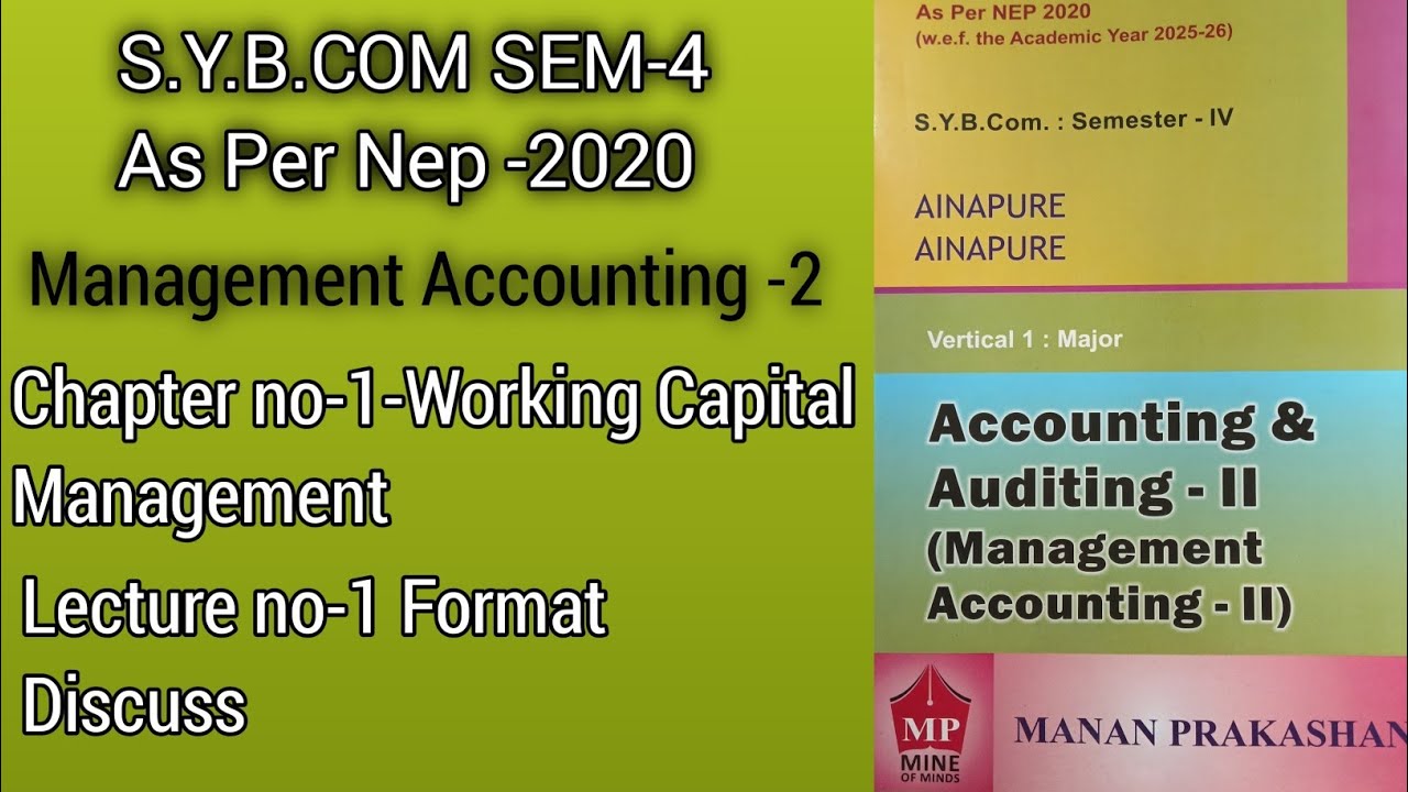 S.y.b.com Sem-4| Management Accounting-2| As Per Nep -2020| Chapter no-1| Lecture no-1| yrs-2025-26