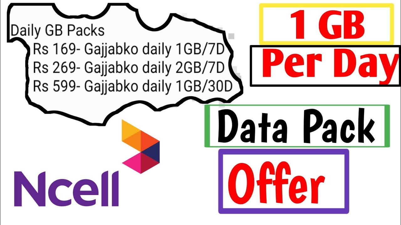 Ncell Gajjabko Daily 1 GB Pack || Ncell New Offer || 1GB Per Day || Ncell Data Pack || 2078 ||