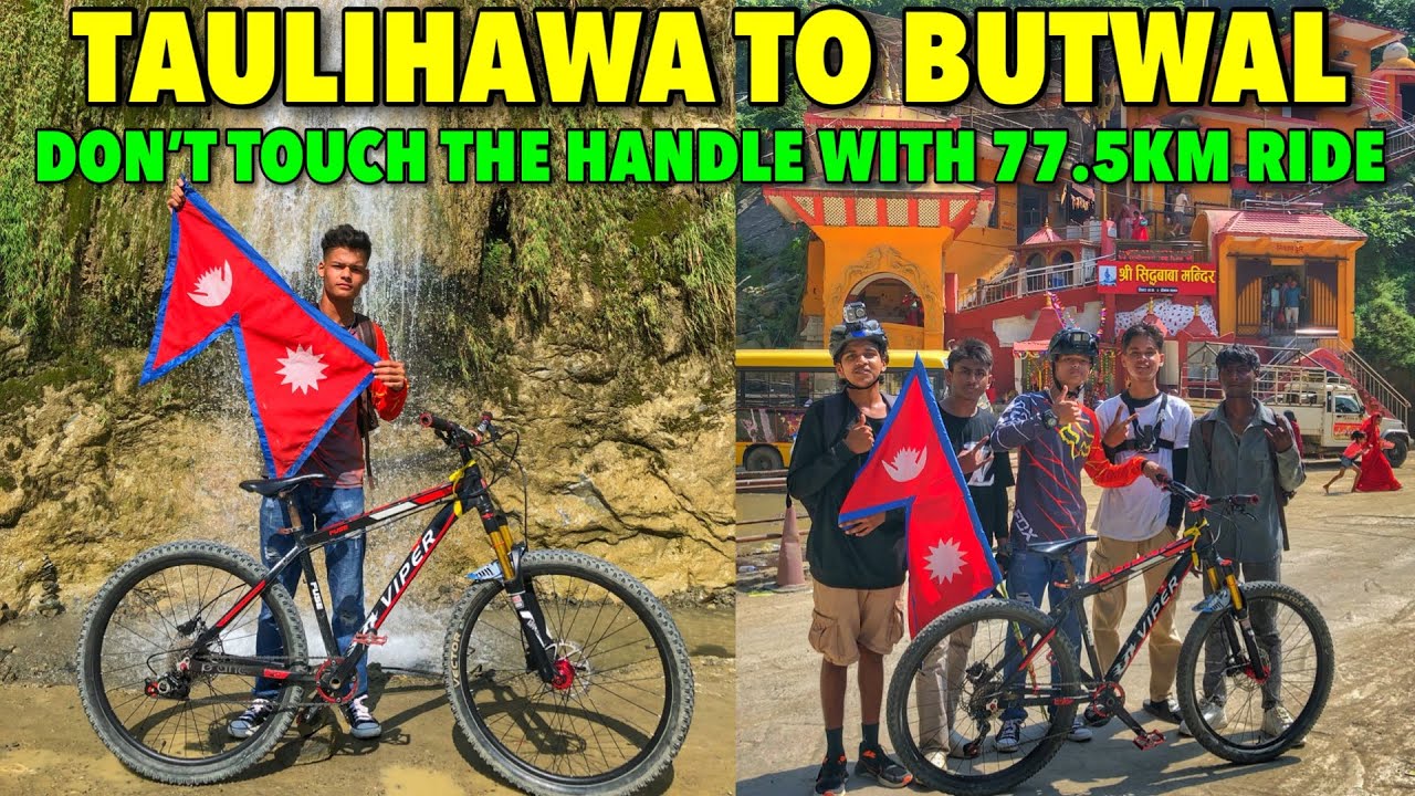 WITHOUT TOUCHING THE HANDLE WITH 77.5KM RIDE😱 / MOUNTAIN BIKING NEPAL