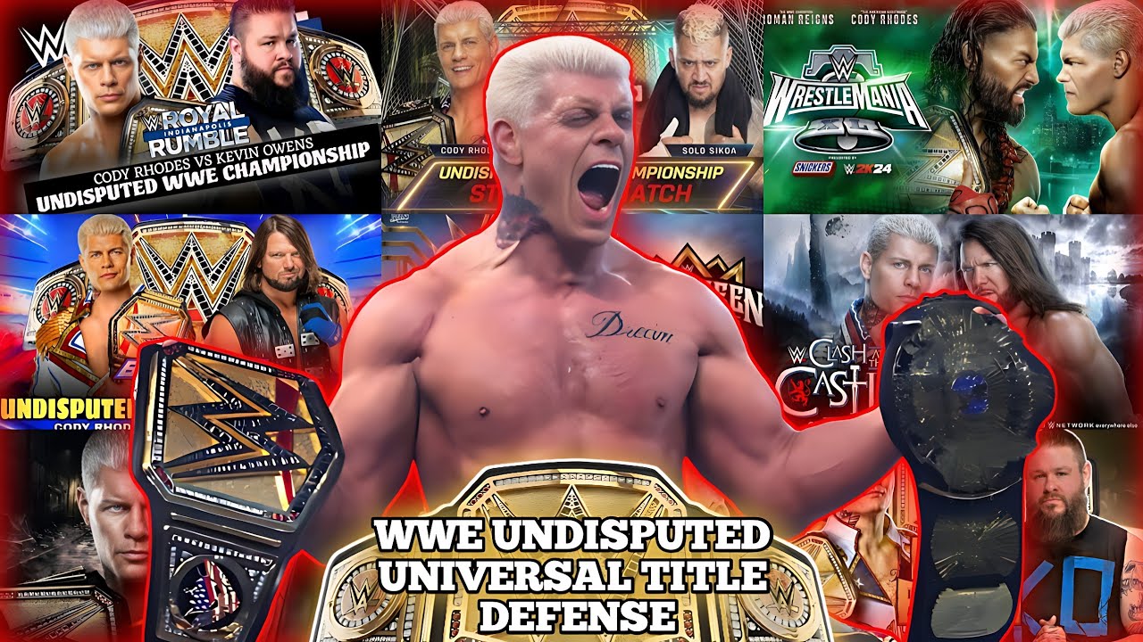 Every Cody Rhodes WWE Undisputed Universal Title Defenses