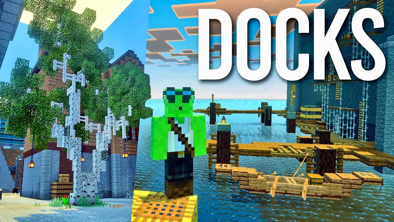 Building Realistic Docks & Boats! - Let's Play Minecraft 671