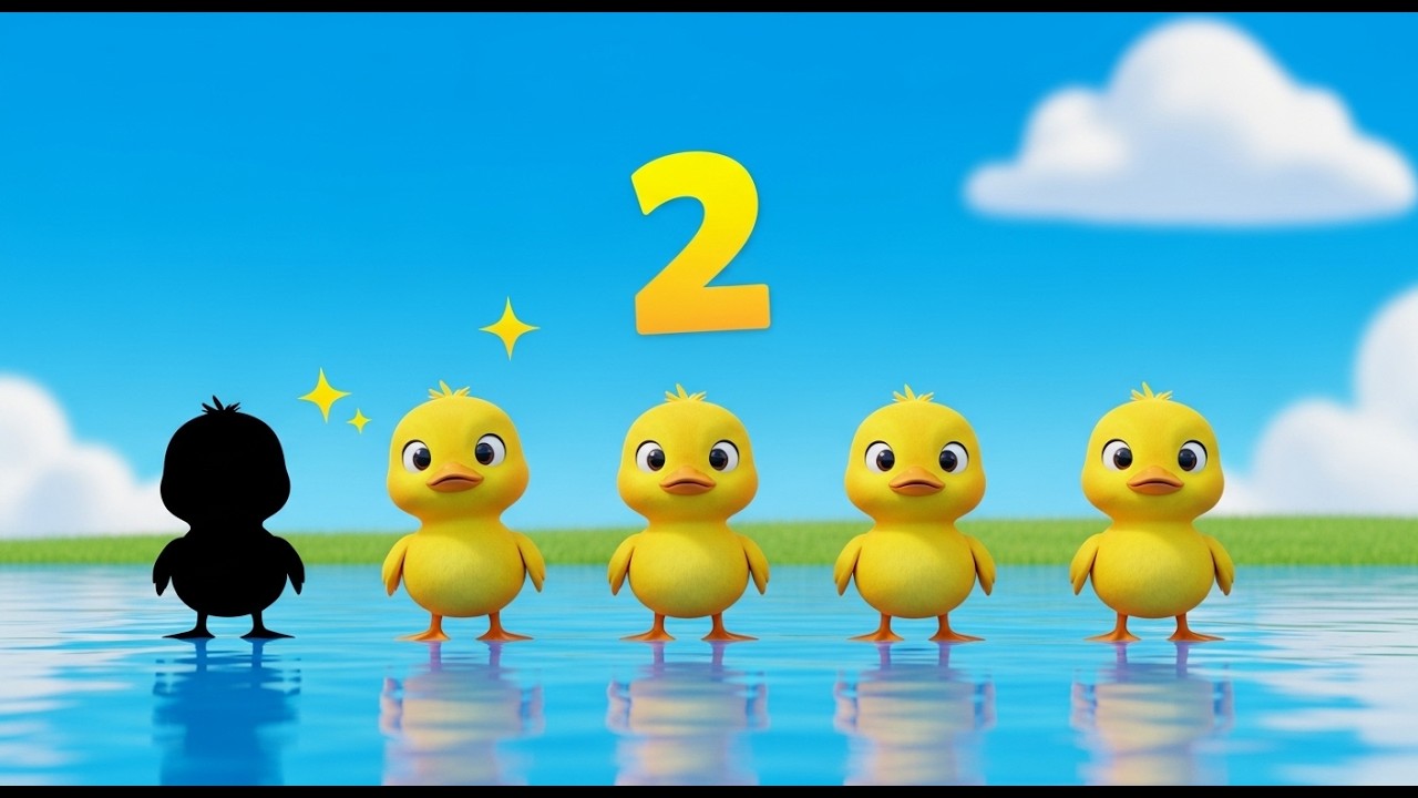 Five Little Ducks 🦆 | Fun Counting Song for Kids | Nursery Rhymes
