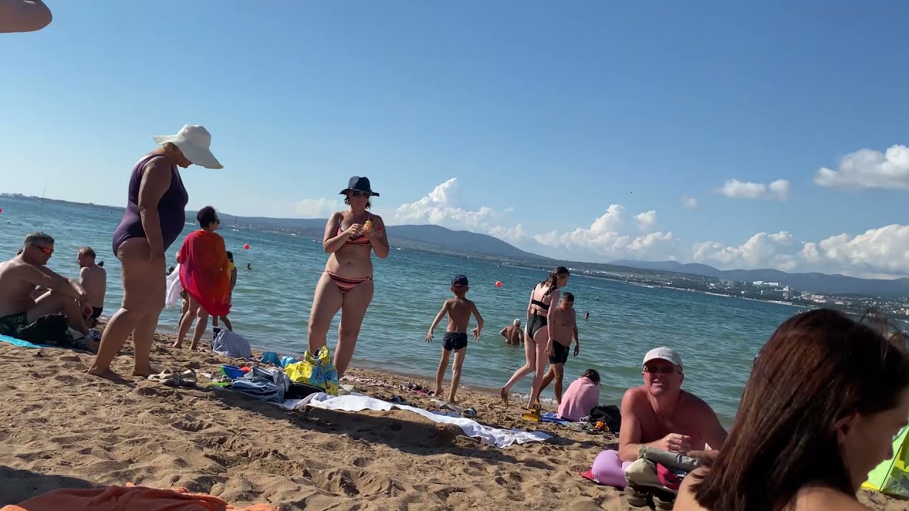 Barceloneta Beach Walk Summer 2021 Busy day SPAIN