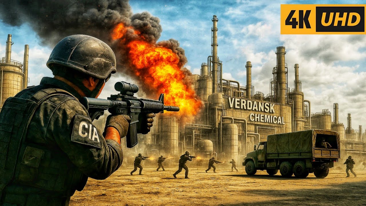 Verdansk CIA Chemical Facility Raid | Ultra Realism Graphics Gameplay [4K 60FPS]  - Call Of Duty