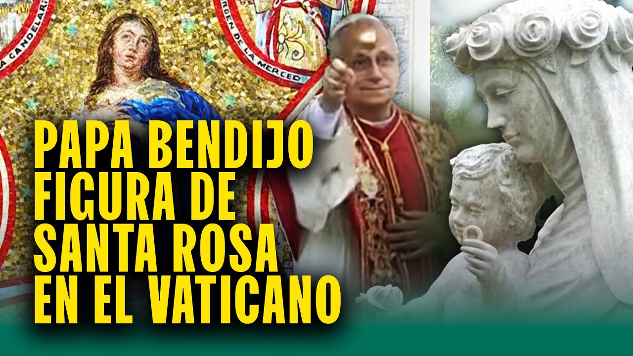 Papa León XIV inauguró estatua de Santa Rosa de Lima en el Vaticano
