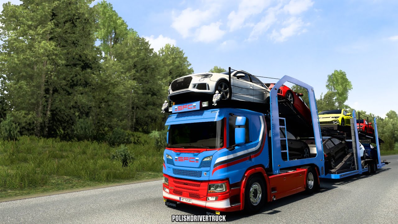 ✅[ETS2. V1.40]...PDT...Scania P Cartransporter for Eugene Scania Pack v 6.0