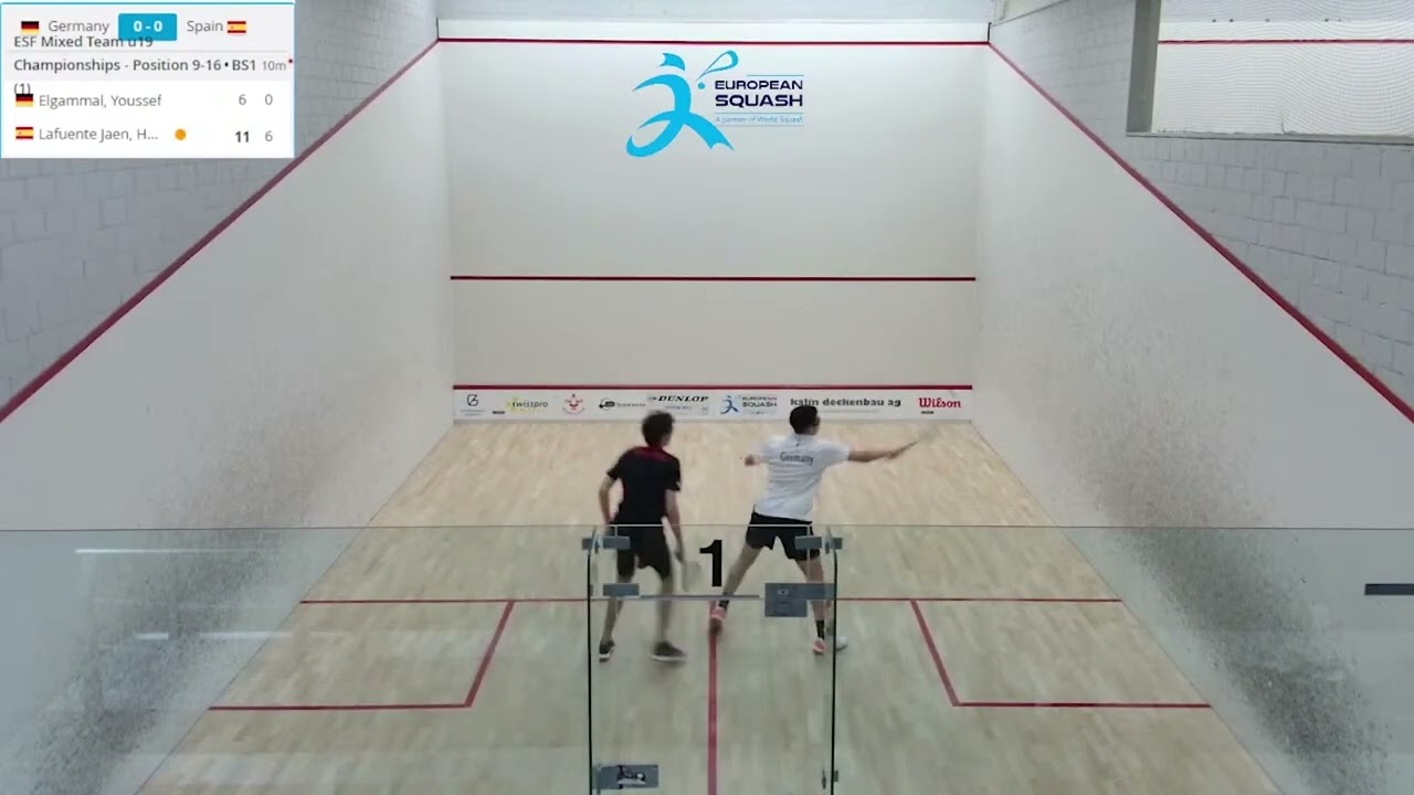 Germany vs Spain  - ESF European Mixed Team u19 Squash Championships 2023