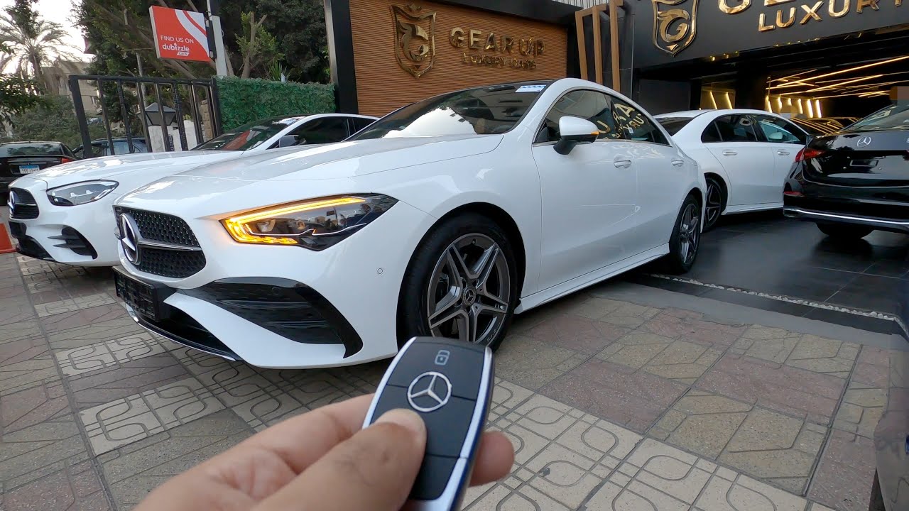 Mercedes CLA Facelift 2024 Polar White Интерьер обзор