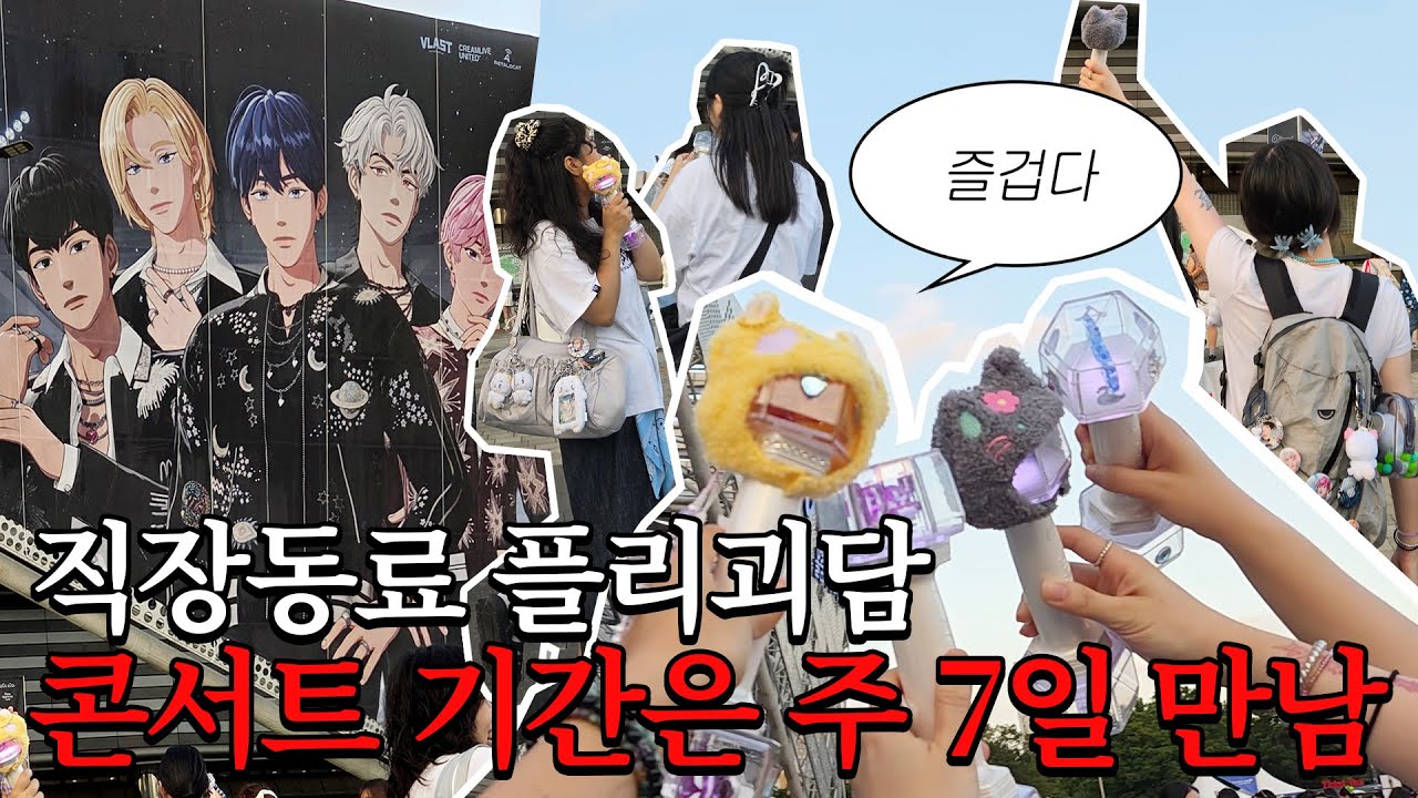 대혼돈의 플레이브 첫콘 후기🔥주 7일째 만나는 직장동료 플리로그 #18