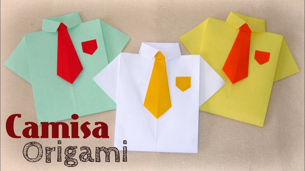 Camisa de Papel - Origami - [ Dia dos Pais ]