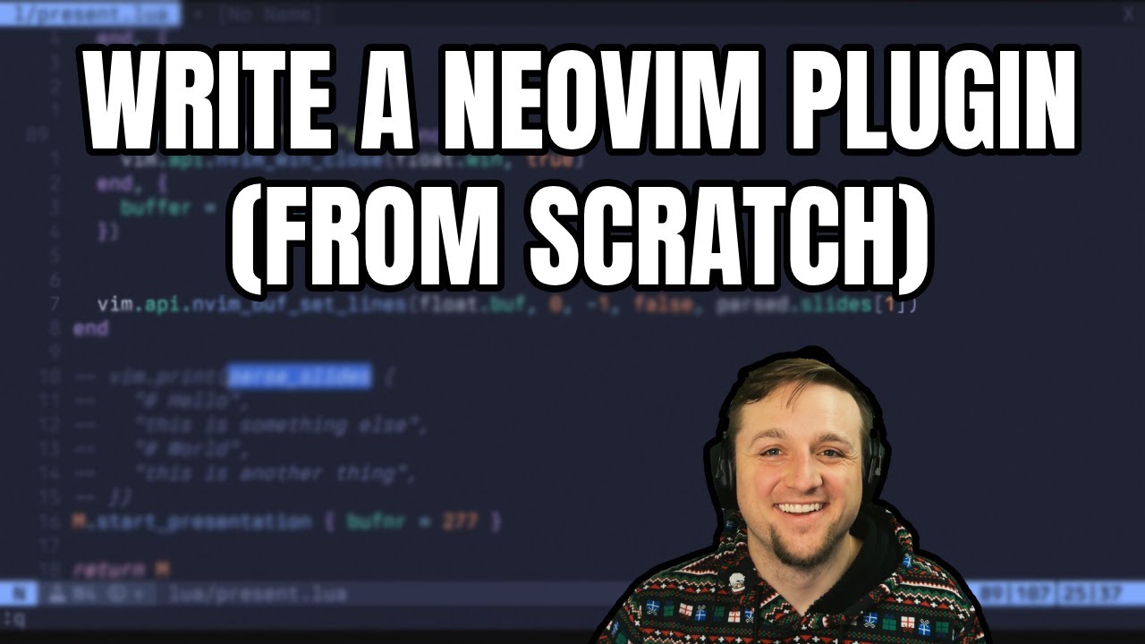 Neovim Plugin From Scratch: Markdown Presentation (Part 1)