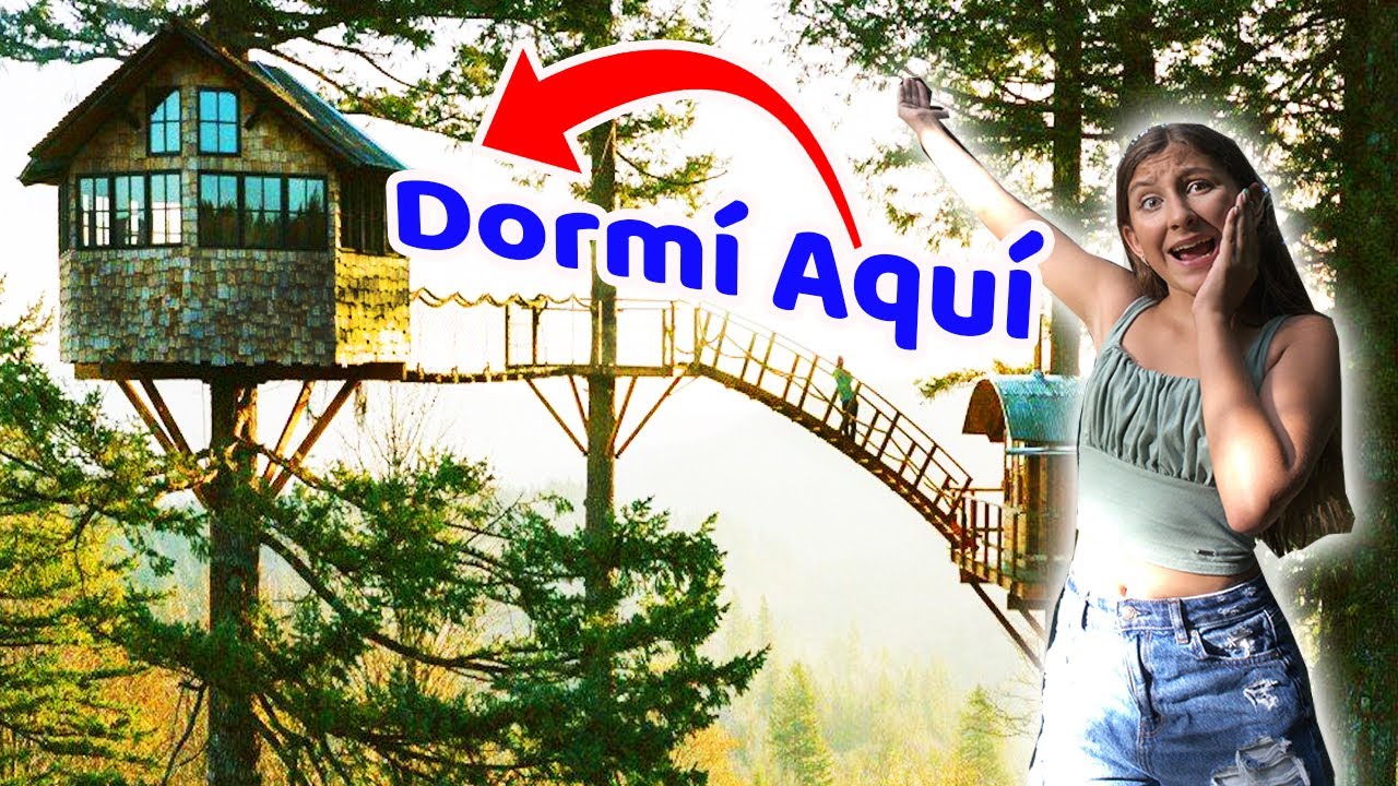 24 horas en una casa del árbol EMBRUJADO - Mimi Land