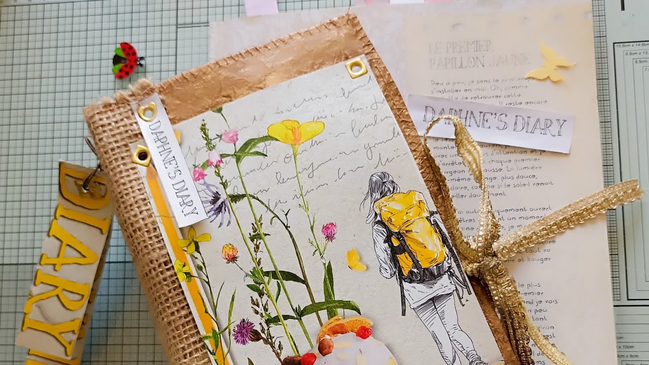{29}:Une page avec vous junkjournal @daphnesdiary 🍀💚🐞et réaliser des carottes 🥕 toutes mignonnes 😁 