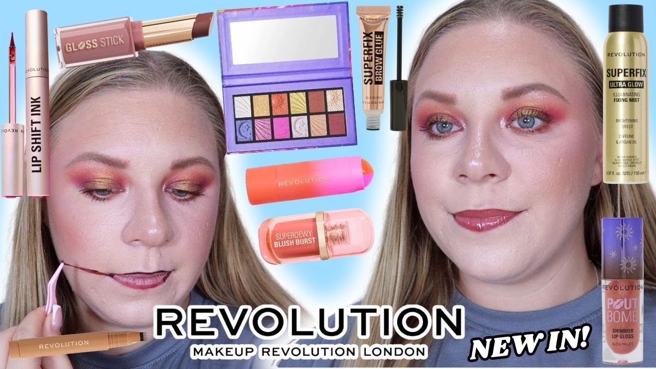 NEW IN REVOLUTION BEAUTY | PEEL OFF LIP LINER? SUNSET HAZE COLLECTION & MORE! | makeupwithalixkate