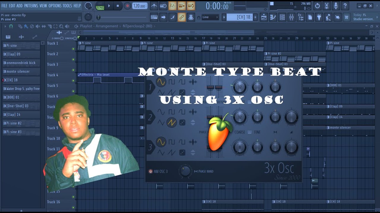 How to make a Monte Booker x Smino type beat using 3x Osc | FL Studio