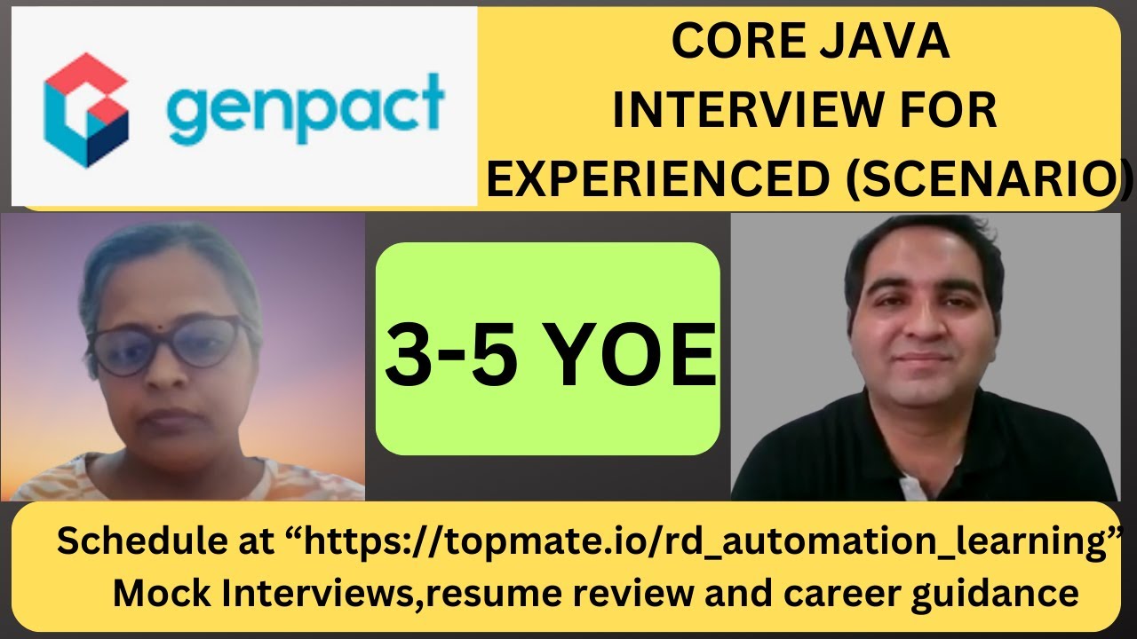 Genpact Java Interview Questions | Core Java Interview Questions