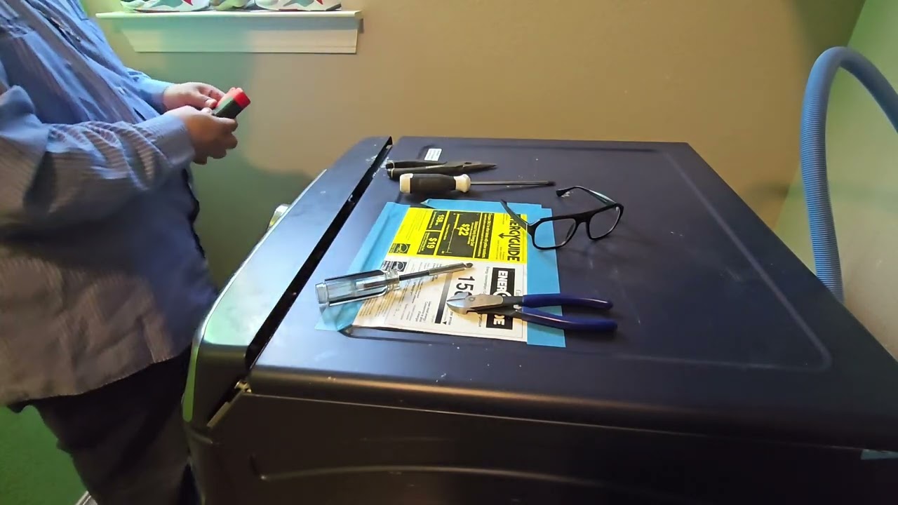 How to replace a control board on a GE front load washer.