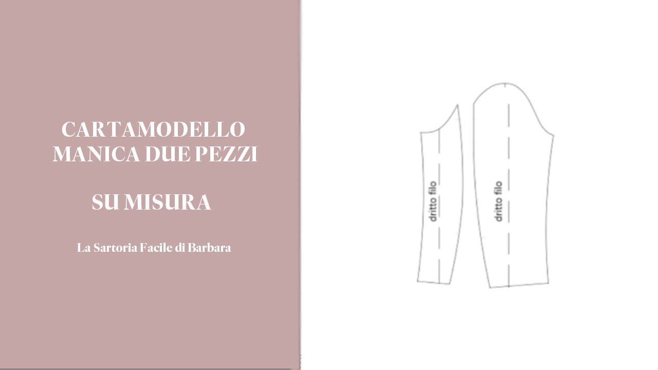 12 CARTAMODELLO MANICA DUE PEZZI