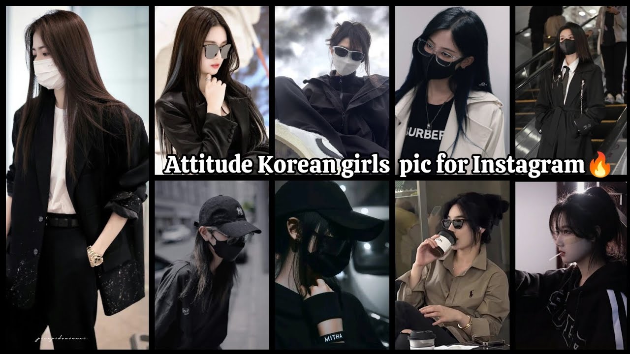🔥Attitude Korean girls dpz ideas stylish pic for Instagram whatsapp dpz 💞 hidden face girl