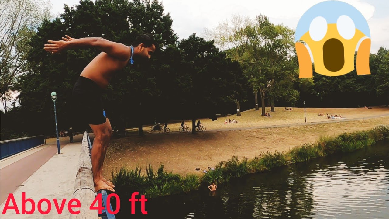 Diving with GoPro Hero 8//swimming & diving in Weser river, Germany