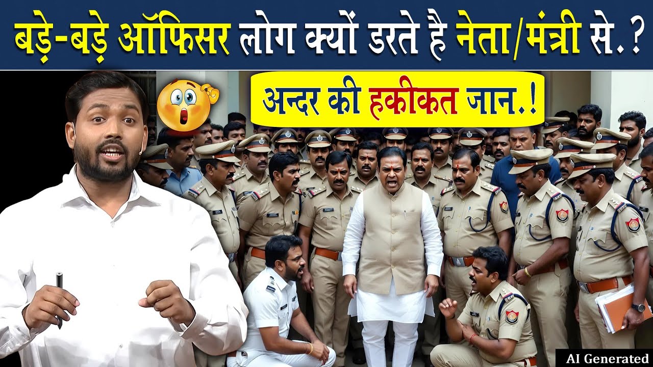 बड़े बड़े ऑफिसर रैंक के लोग भी क्यों डरते है नेताओं से?