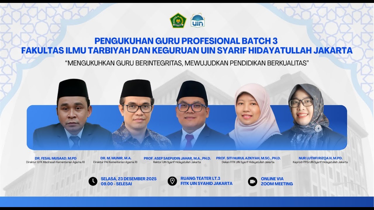 Pengukuhan Guru Professional Batch 3 Tahun 2025