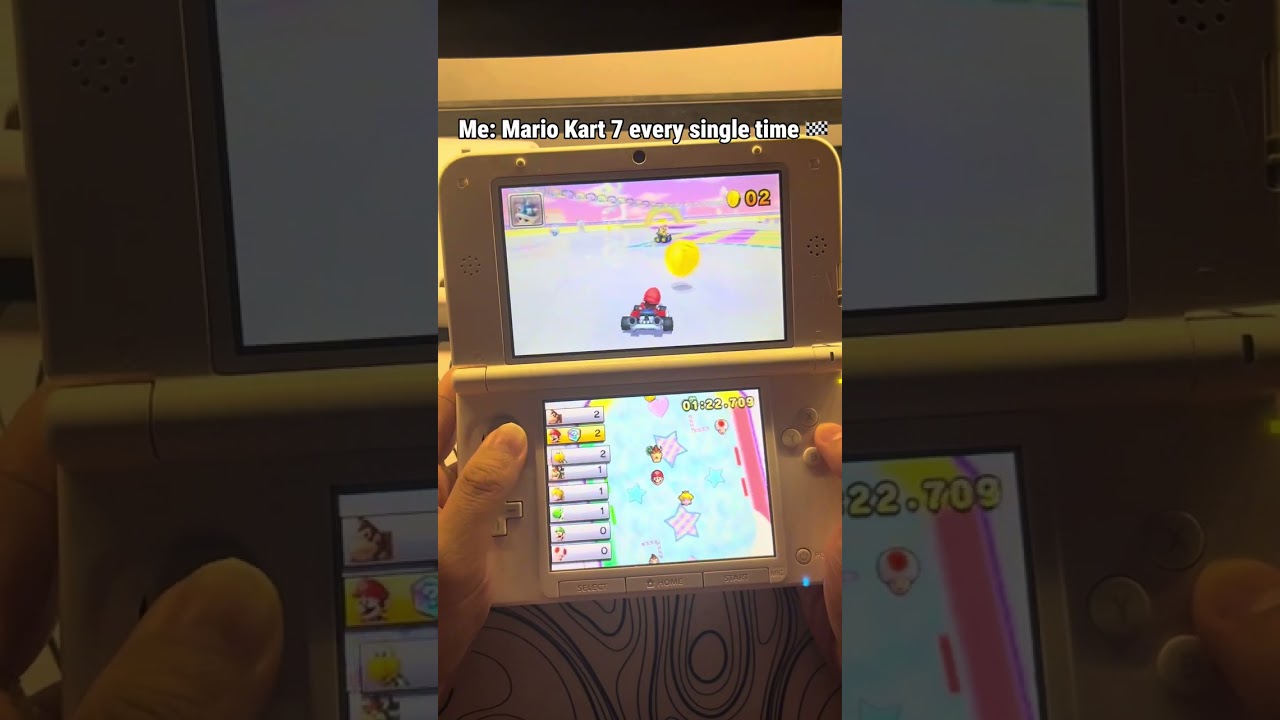 First game you’re testing on a modded 3DS XL? 🎮