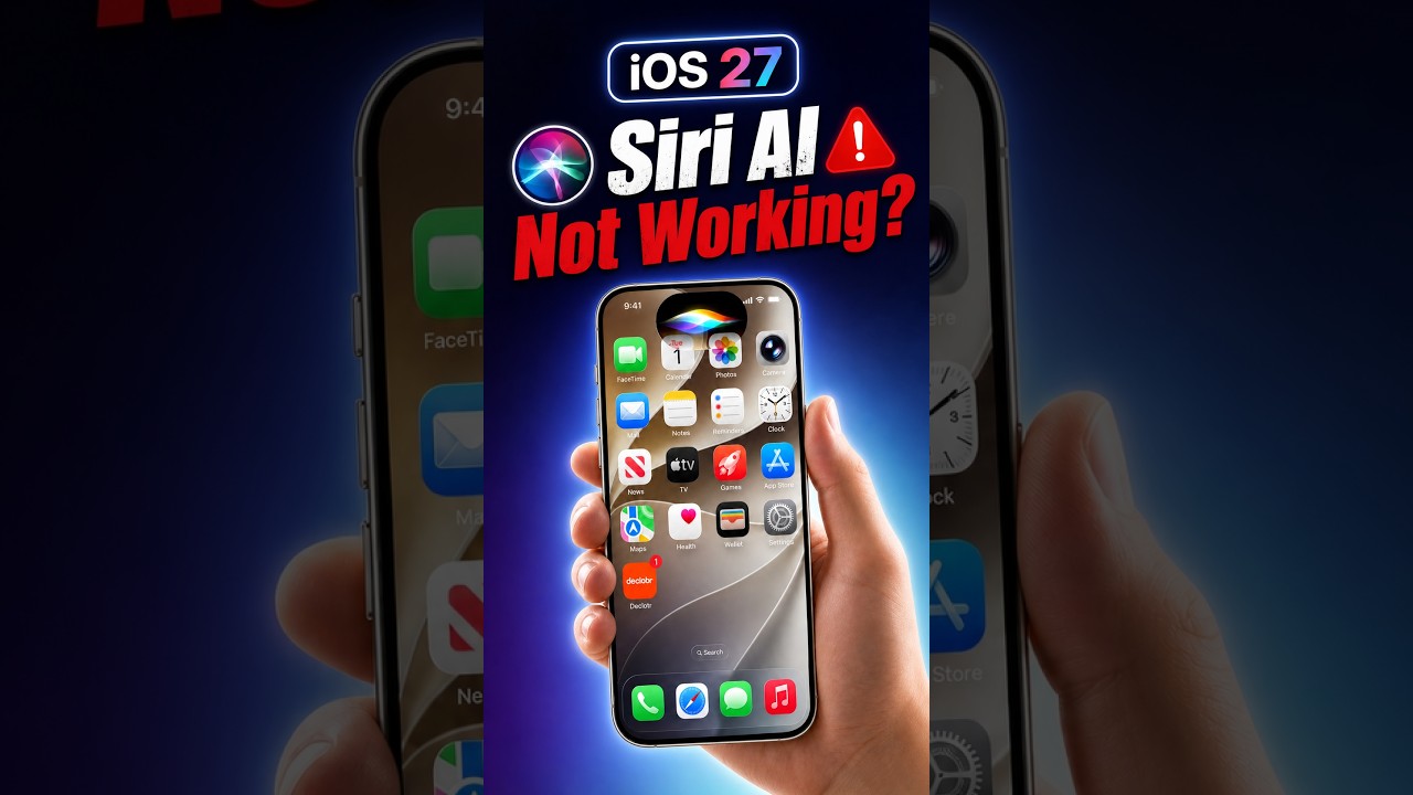 iOS 27 Siri AI Not Working? Set it up like This! #shorts
