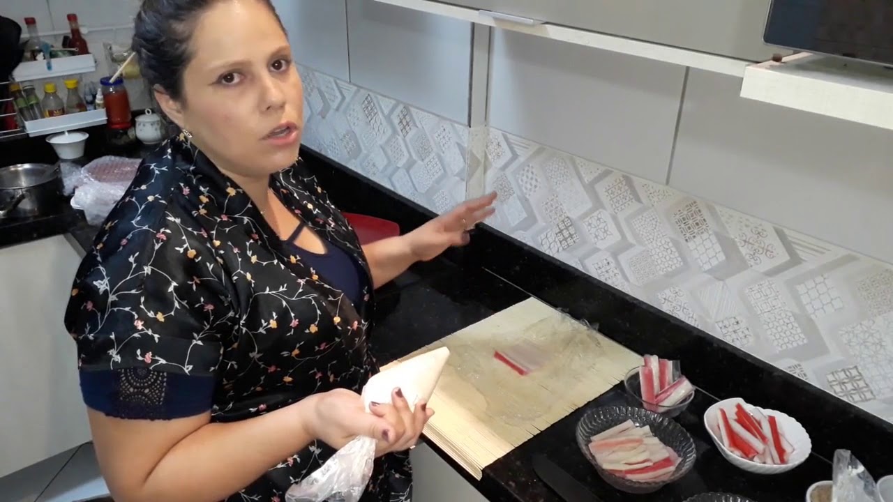 SUSHI como fazer - KANI E QUEIJO - Aprenda a Cozinhar se Divertindo com a Doceminina