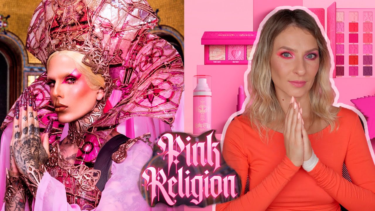 PINK RELIGION JEFFREE STAR: палетка, хайлайтеры SACRED GLASS, помады, бальзамы