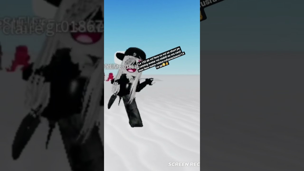 la 150 de abb voi face un short voi stabili eu ora nume rblx:rufusraciusca114 va pp😁✌️