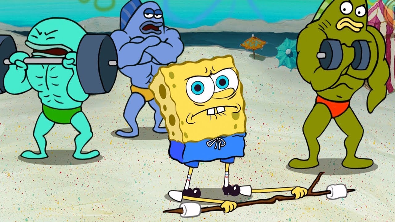 SpongeBob's Game Frenzy:  Spongebob Exercise  ! - Nickelodeon Games For Kids