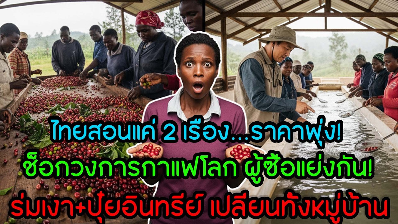ช็อกวงการกาแฟ! ไทยสอน “ร่มเงา+ปุ๋ยอินทรีย์” ให้บุรุนดี จนผู้ซื้อแย่งกันประมูล