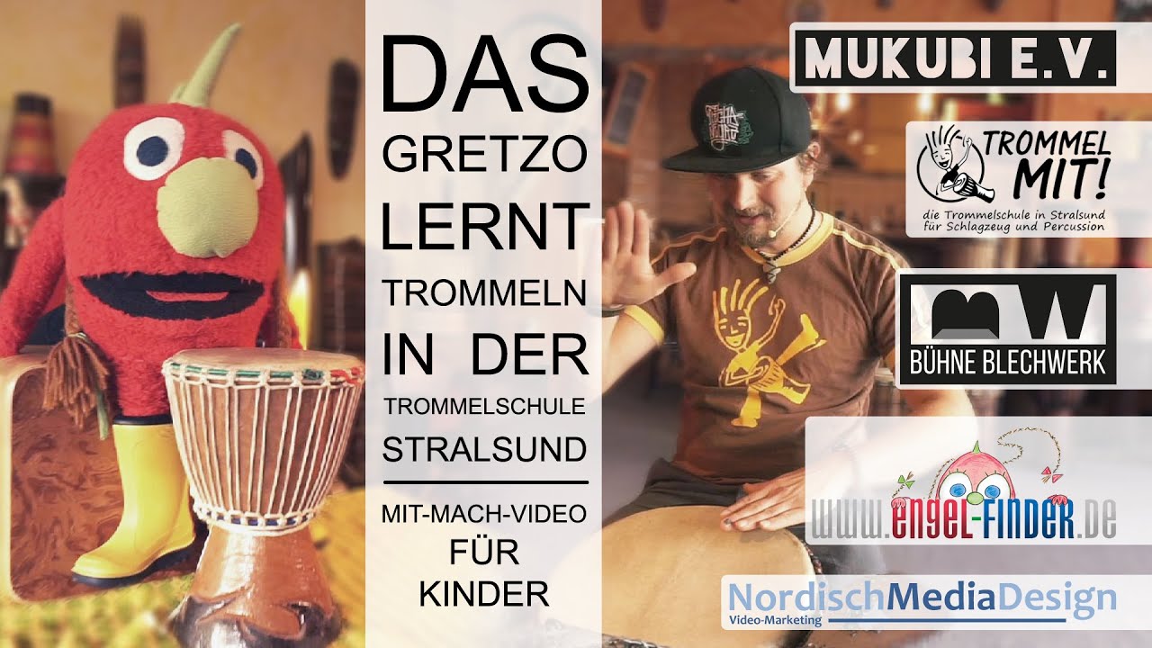 Das Gretzo lernt Trommeln- Ein Mitmachen-Video für Kinder