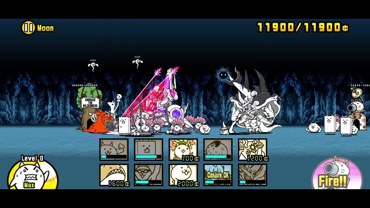 Defeating teacher burger bun in battle cats!