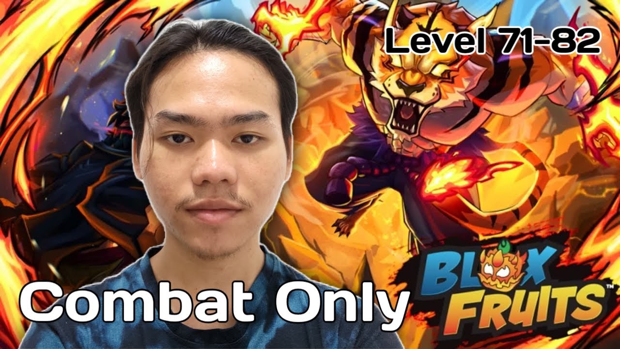 Main Blox Fruits, Tapi Cuma Pakai Combat Sampai Max Level - RBF Combat Only Challenge 71-82