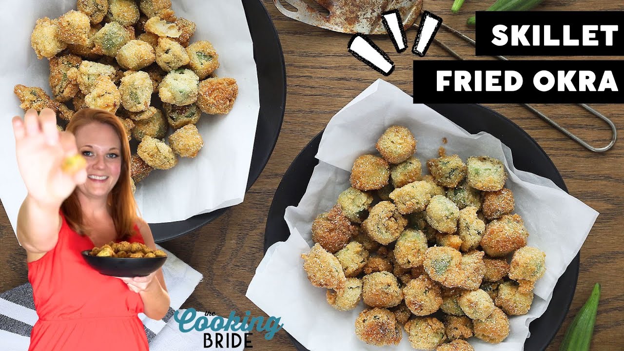 Southern Skillet Fried Okra Recipe with Cornmeal