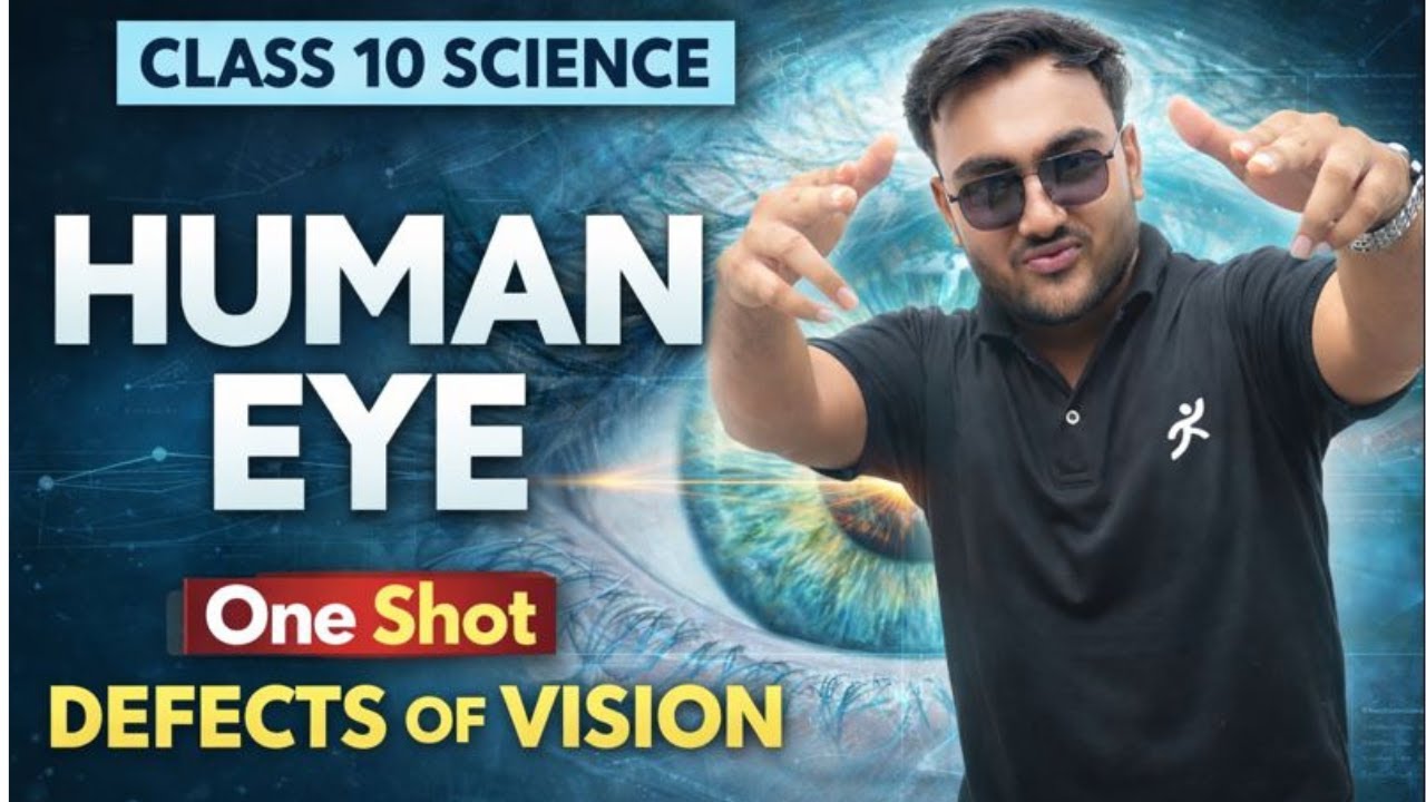 Myopia, Hypermetropia & Presbyopia 🔥 | Human Eye One Shot | Class 10 Boards 2026 | Ansh Sir