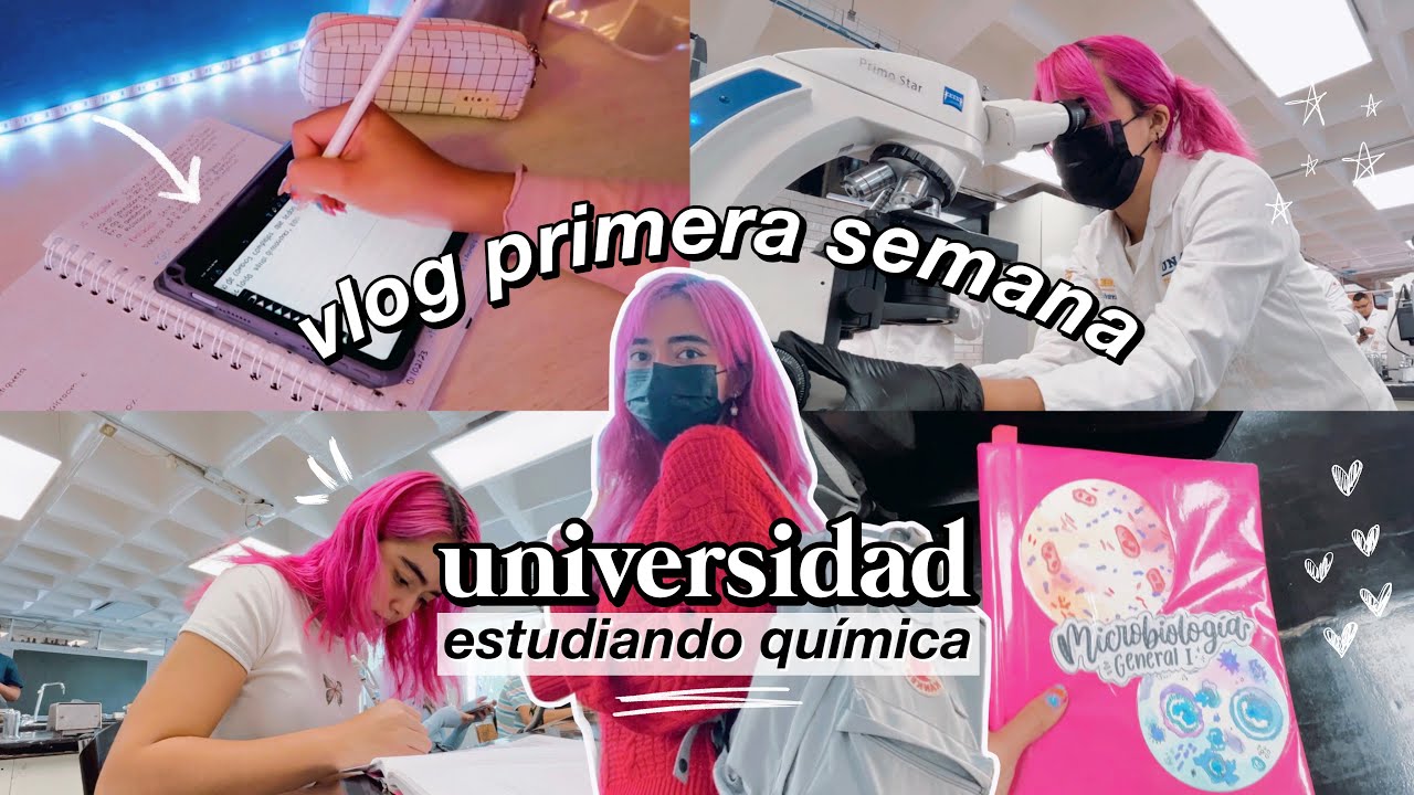 así fue mi primera semana de universidad estudiando química farmacéutica 🧪💗 DanielaGmr ✨