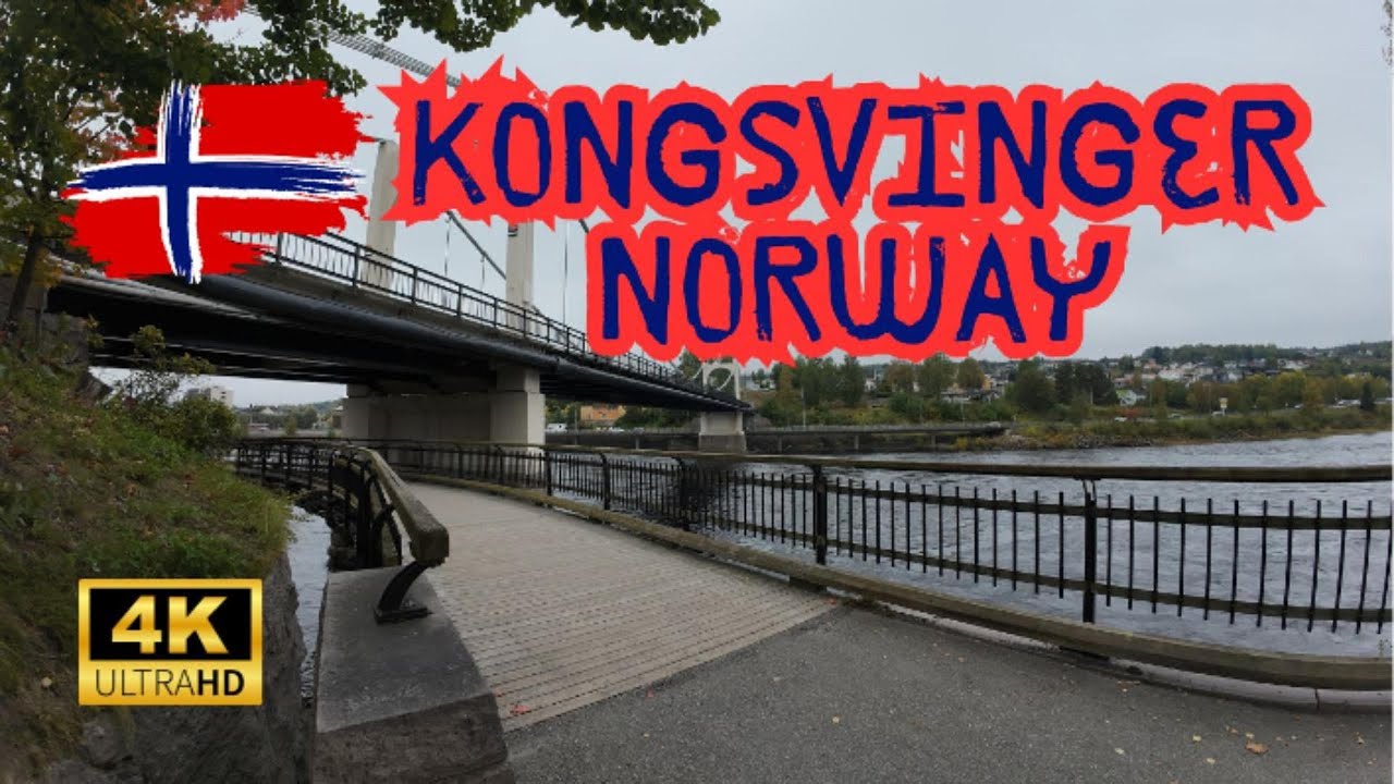KONGSVINGER | Stadtrundgang Kongsvinger in Norwegen! | Walking Tour Kongsvinger Norway! | 4K 60FPS