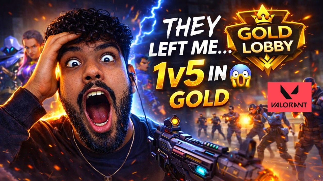 Left Me in 1v5 Clutch?! 😭 Gold Lobby Pain | This Shouldn’t Be Possible 😳 Valorant