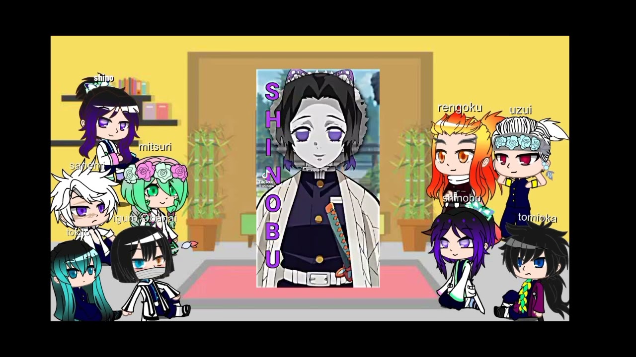 ✨los pilares reaccionan🗡️ a shinobu hombre 4/9(🗡️Shino Kocho🦋)